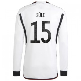 Goedkope Duitsland Sule 15 Thuisshirt World Cup 2022 Lange Mouw